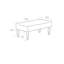 Banc rembourré à imprimé Bellavista-15249215