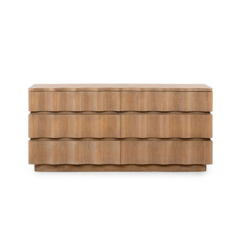 Vanessa 6 - Drawer Solid Wood Dresser