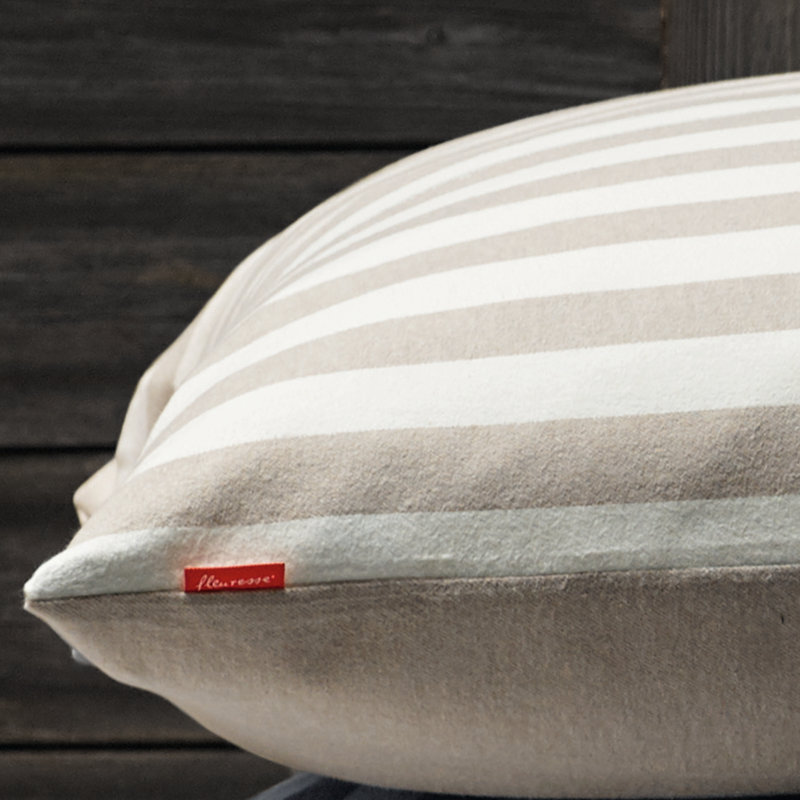 Buntgewebe Porto 100% Cotton 230 Tc Duvet Cover Set, 200 x 220 cm - 2 Pillowcases (80 x 80 cm), Almond