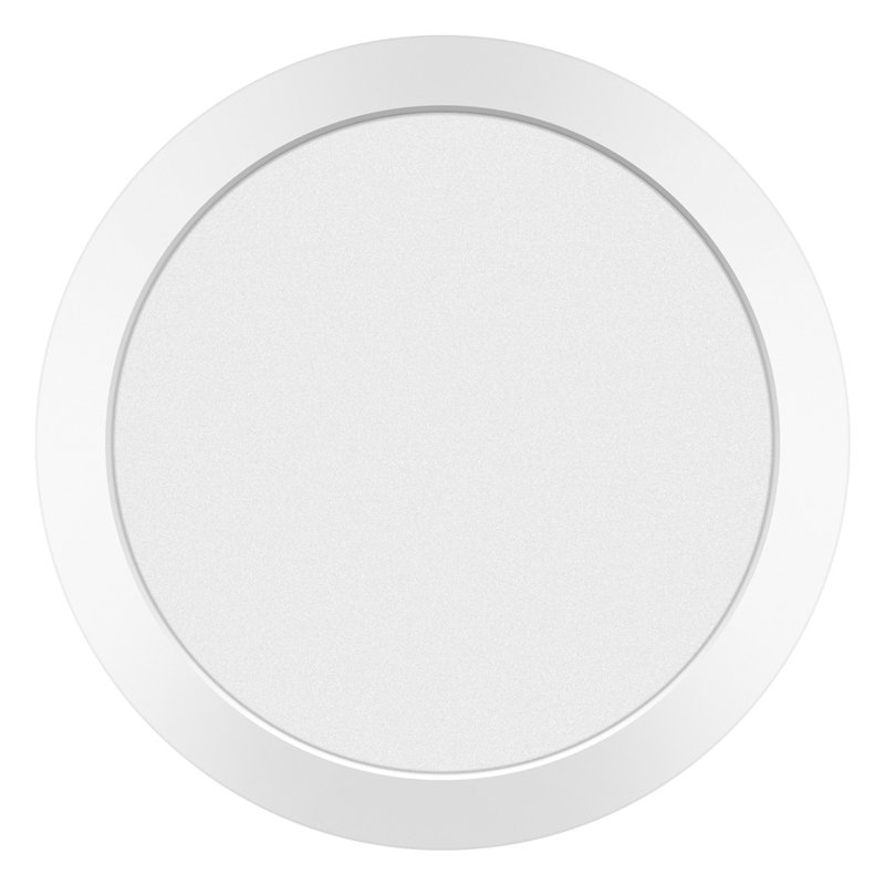 Sparacino Acrylic Flush Mount, 120V, White, 0.5" H x 9" W x 9" D