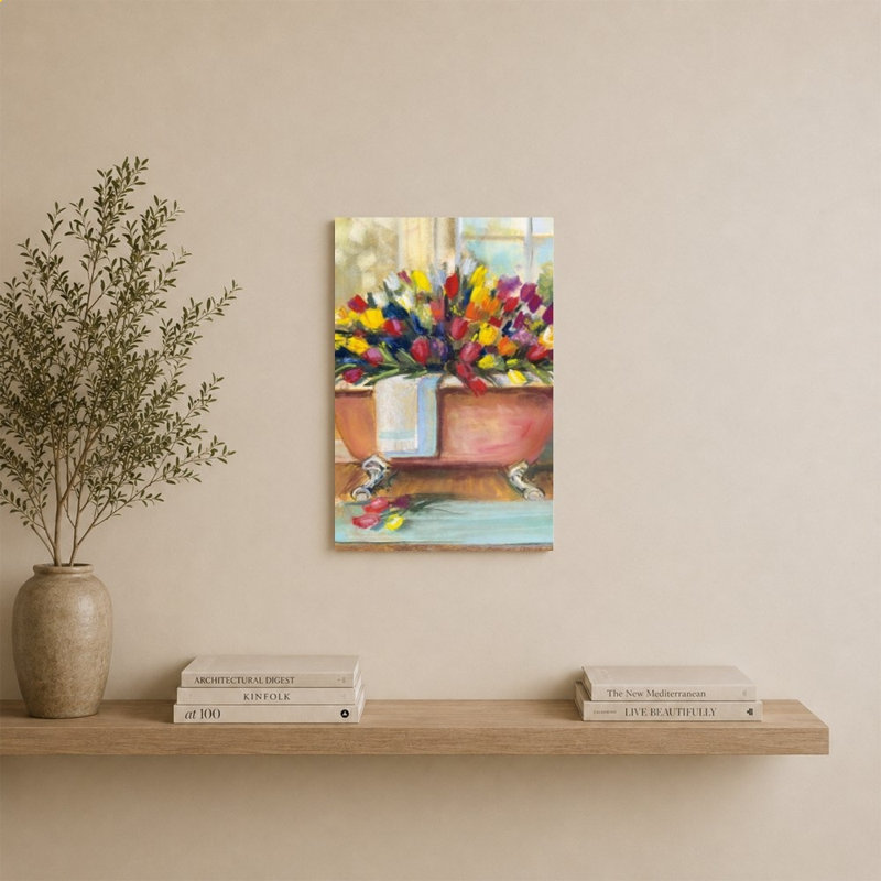 «Bathaign Bouquet II» par Carol Rowan - Impression sur toile, H 30 po x l 20 po, Ne s’applique pas