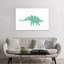 Géométrique Dino Stegosaurus - impression d'art graphique-52798031-52798025