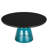 30" Round Coffee Table Glass/Sintered Stone Top With Powder-Coated Rim And Tempered Glass Base-109375830-125121236