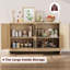 Buffet Cabinet,Rattan Accent Storage Cabinet With 4 Doors And Shelf-106644775