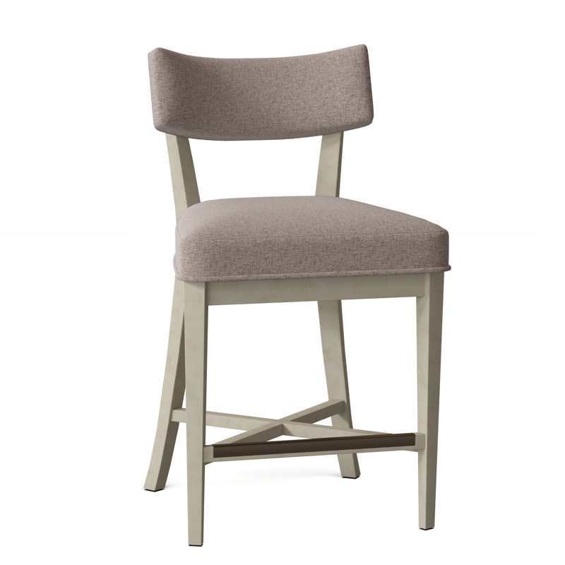 Juliet Upholstered Stool with Solid Wood Frame, Straw (3162 08), Montego Bay, Counter Stool (25.5" Seat Height)
