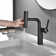 Modern 180-Degree Swivel Single Handle Bathroom Faucet With Pull-Down Sprayer And 3 Spray Modes