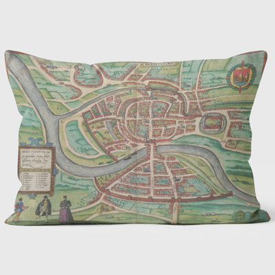 1568 Bristol Map British Library Cushion