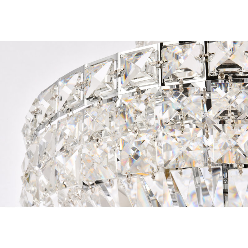 Lustre empire unique à 6 lumières Stinnett, Chrome, H 19 po x l 14 po x P 14 po