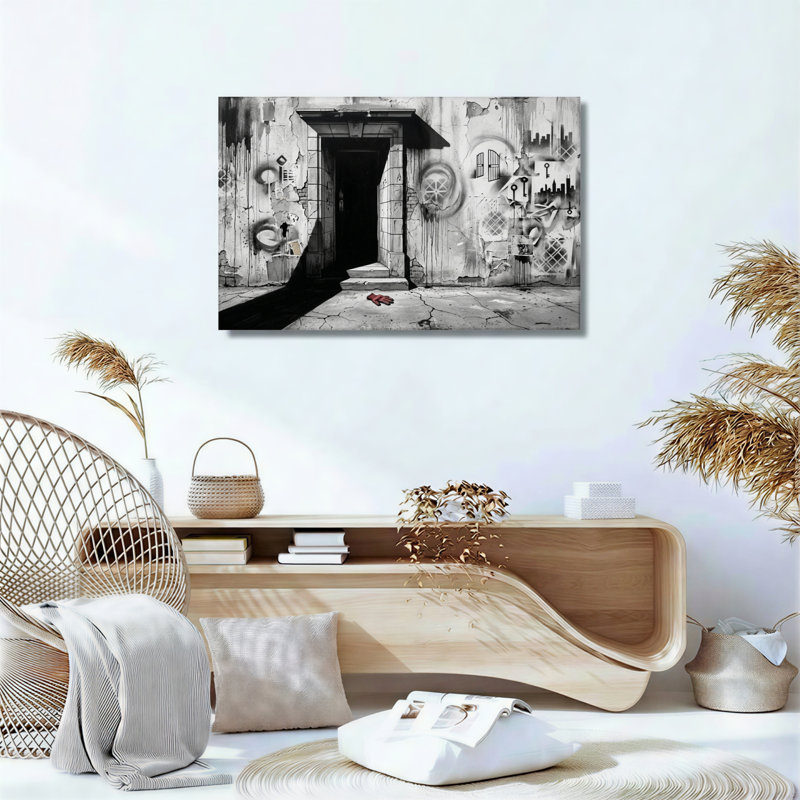 Ensemble de 1 toile murale Urban Decay, 18"H x 24"W, Wrapped Canvas