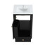 Meuble-lavabo de 20 po avec lavabo, armoire de salle de bain avec porte à fermeture douce, support de rangement et tiroir-1135203358
