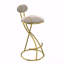 Set Of 2 Dining Chairs, Upholstered Bar Stools  Striped Counter Height Barstools Modern Velvet Dining Chairs-690502094