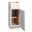 Armoire simple en bois massif à une porte pour le rangement de la cuisine et du salon, tablettes réglables, charnière à fermeture en douceur, installation facile par clic, caoutchouc, tiroir, largeur de 18 po, hauteur de 34,5 po, profondeur de 24 po