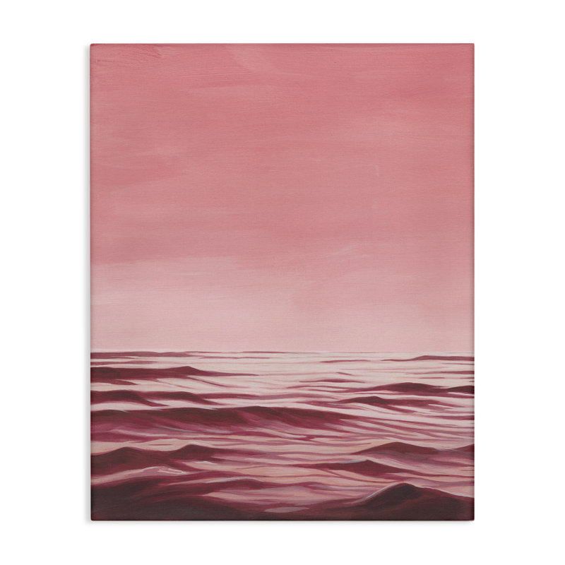 «Pink Ocean Ripples» par Grace Popp, H 20 po x l 16 po