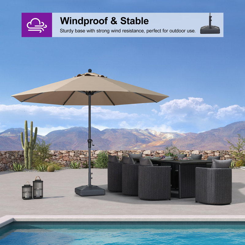 Base de parasol autoportante en plastique