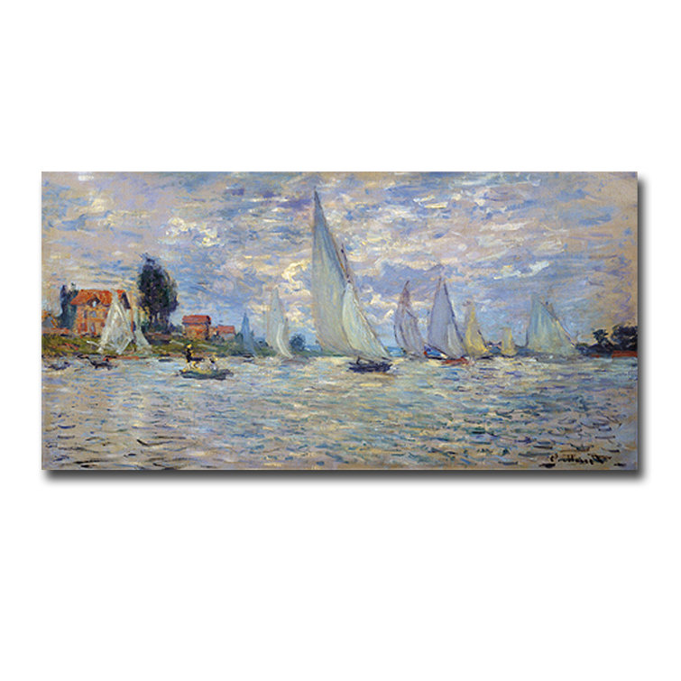 Boîte à Bijoux Luxe Style Fabergé - Décor Régates à Argenteuil Monet - Tabatière Collector