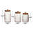Vicknair Glass Kitchen Canister Set - Set of 3