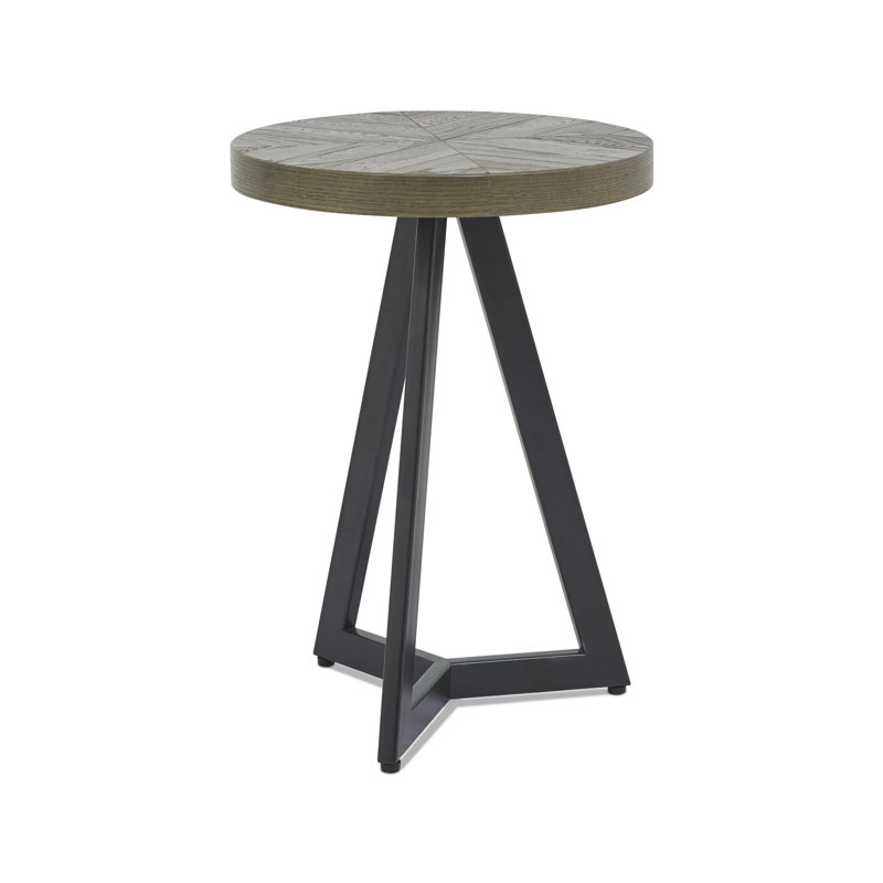 Stoltzfus Cross Legs End Table, Fumed Oak
