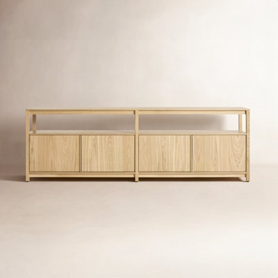 Open Plan Oak Bookcase