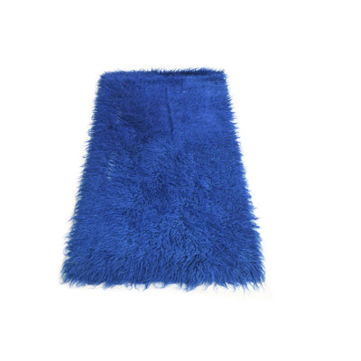4 Ft Rectangle Pinson Blue Rug