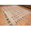 Tapis tribal géométrique crème / brun One-of-a-Kind Modern