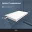 Preston Flip-Up Shower Seat 20" W x 14" D White and Polished Chrome