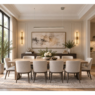 Modern 1-Light LED Linear Chandelier 