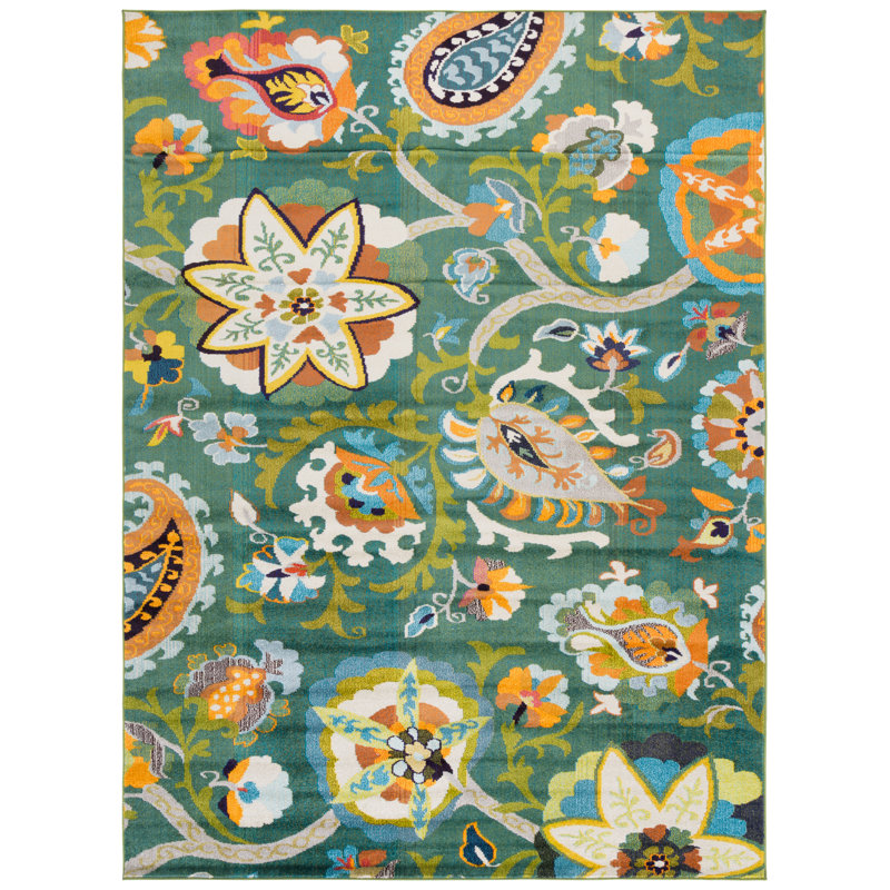 Monaco Performance Paisley Rug, Rectangle 8' x 10'