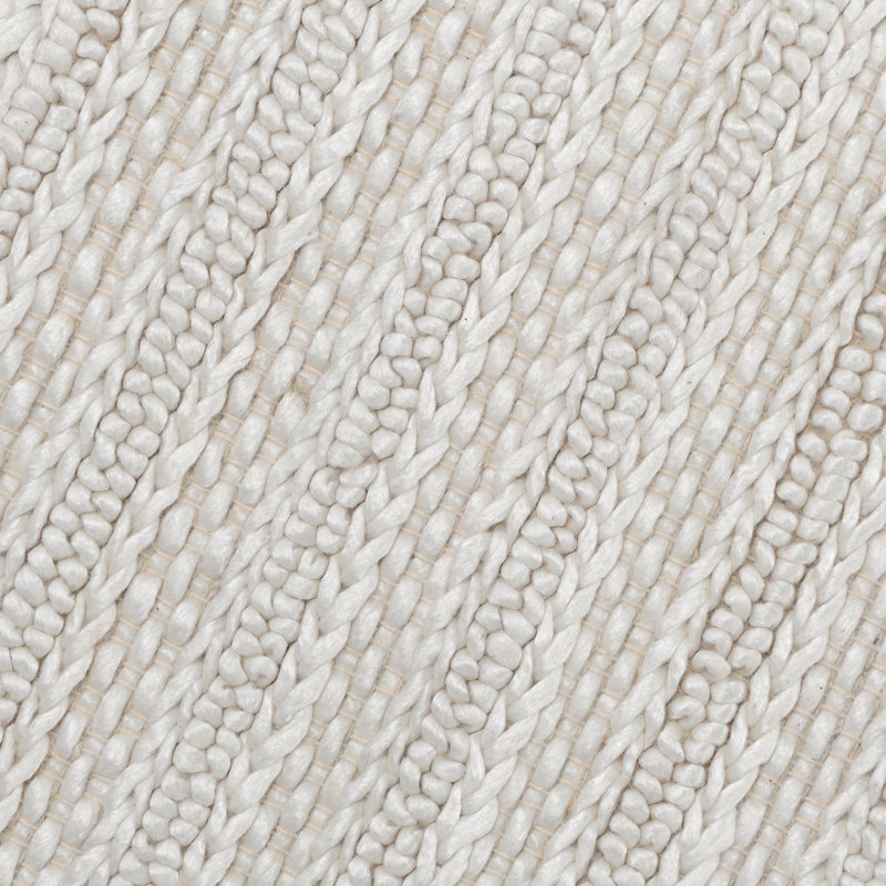 Tapis de zone ivoire handwoven Molimo, Rectangle 9 pi x 12 pi