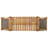 Caleta 94.41'' Modern Coastal Acacia Solid Wood & Wicker Outdoor Daybed with Adjustable Armrests