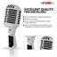 Microphone rétro dynamique à 5 cœurs emblématique de style rétro cardioïde classique-124083891