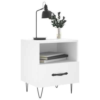 Mankin 40cm W Iron Bedside Table