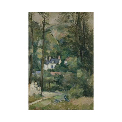 Maisons Dans La Verdure 1881 by Paul Cezanne - Wrapped Canvas Painting
