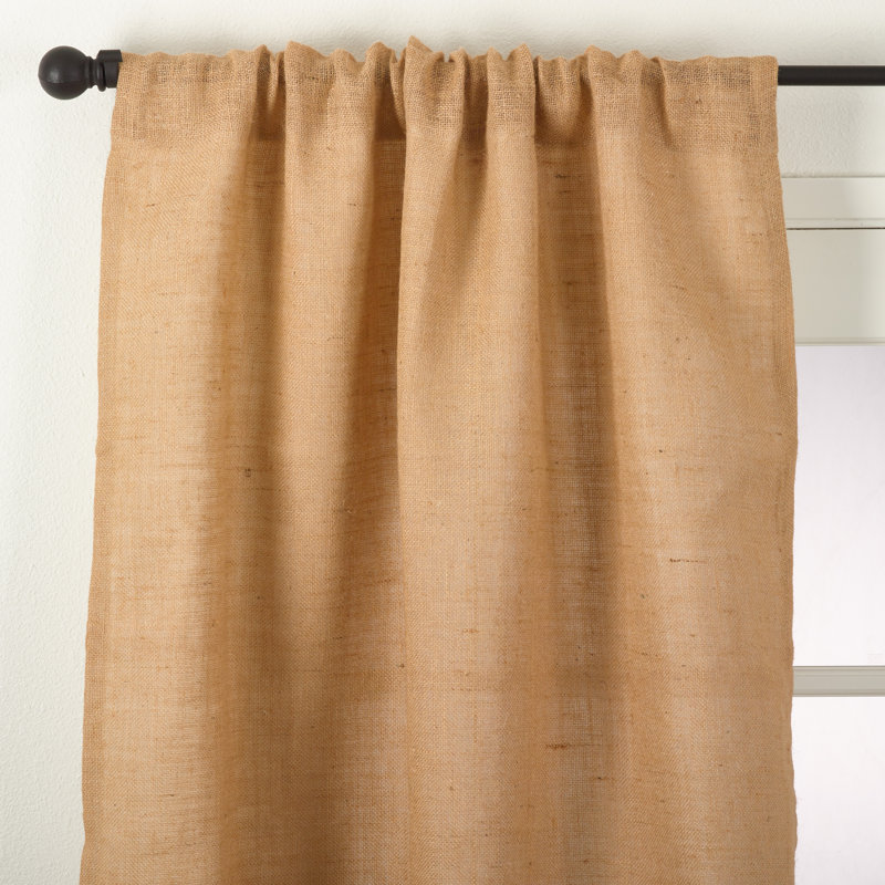 Rideaux semi-transparents avec passe-tringle Arilene Passe-Partout, Naturel, 42 po x 108 po