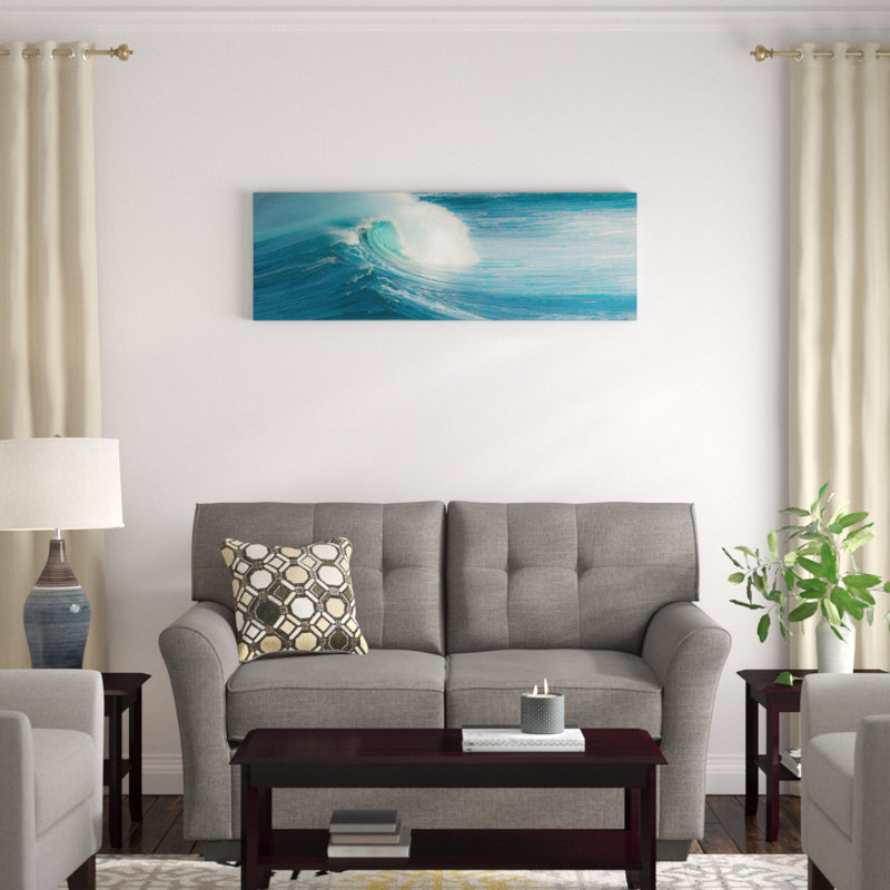 «Jaws - Maui» par Scott Bennion - estampe numérique sur toile tendue avec châssis, H 16 po x l 48 po x P 1,5 po, Toile tendue
