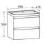 Bridge 595mm Single Bathroom Vanity with Integrated Resin Basin-28108056-28108060