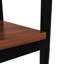 2 tables d'appoint rectangulaires en verre trempé - brun, pour intérieur, 48,5 cm x 40 cm x 53,7 cm, capacité de charge de 50 kg, 2 pièces, plateau moderne pour salon, 40 cm l x 48,5 cm l x 53,7 cm h, 50 kg
