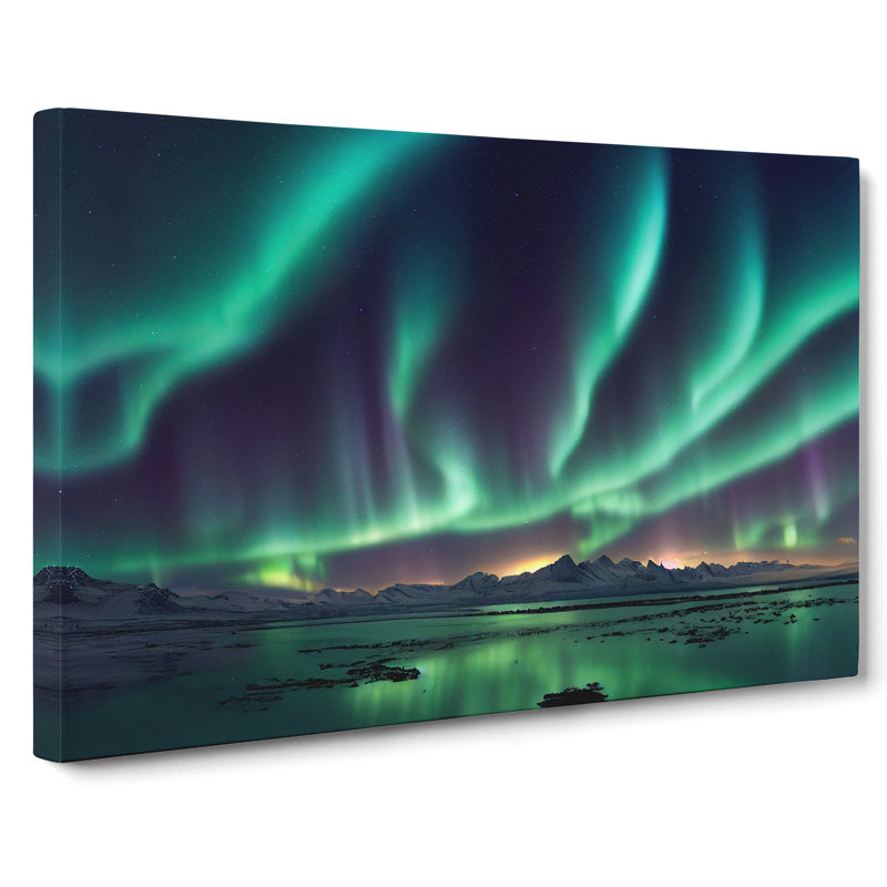 Carefree Northern Lights - Wrapped Canvas, 35cm H x 50cm W x 3cm D