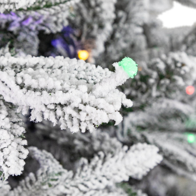 Real Touch™ Artificial Pine Christmas Tree with Lights, 7'