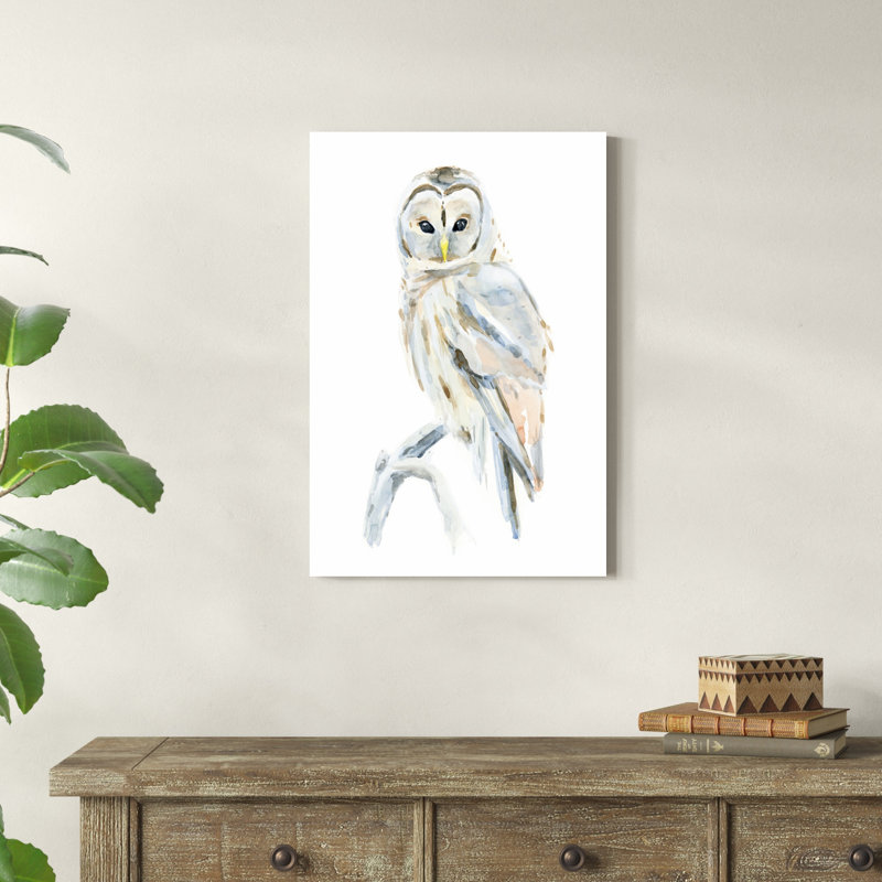 Hibou arctique II, H 30 po x l 20 po