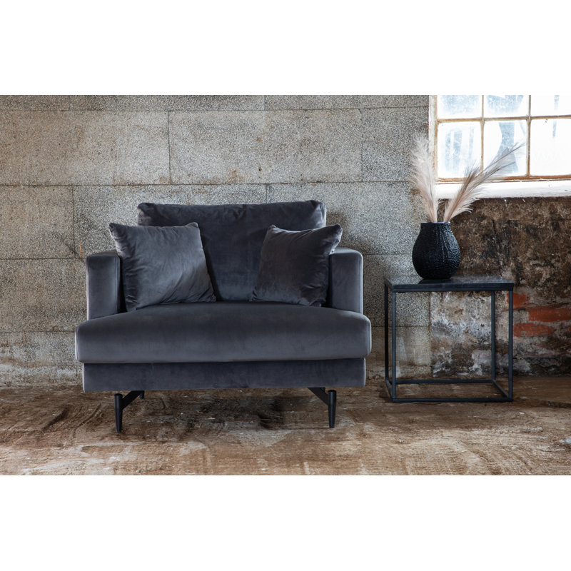 Lewandowski Upholstered Armchair, Dark Grey