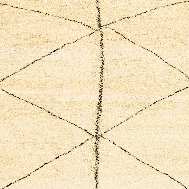 Tapis abstrait moderne 2952, Carré 4 pi