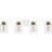 Baltic 4-Light Matte White Bath Light