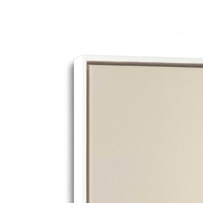 Toile tendue 12 po x 8 po Silent Serenity III, Cadre flottant blanc opaque, H 12,75 po x l 8,75 po x P 1,75 po