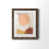 Papier, cadre noyer
