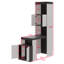 Lit escamotable double avec bureau et tablettes de rangement