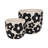 Pottery and Cement Planters with Decorative Design - Durable Indoor/Outdoor Plant Pots - Modern Flower Containers - Set of 2-864762352