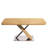 47.25"-63" Dining Table, Naturalistic Hue, Seats 4-6, Retractable, Strong + Steel Natural Appearance, Tough