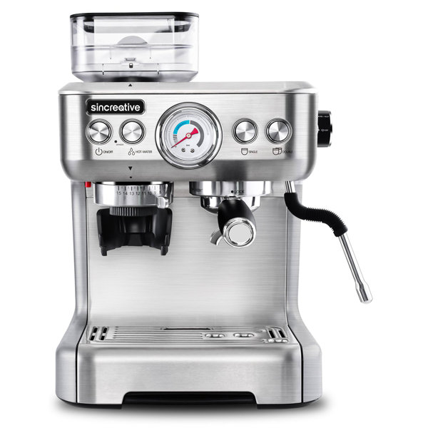 Sincreative 2 in 1 Single Serve Coffee Maker Machine w/ Milk