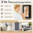 Wall Mounted Bathroom Medicine Cabinet With Single Mirror Door, Adjustable Shelf & Reversible Door, Wall Storage Cabinet For Bathroom Living Room Hallway, Brown-126237203