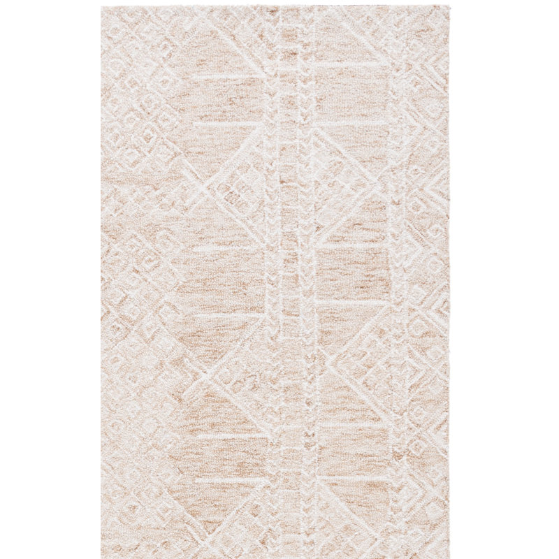 Metro 203 Hand Tufted 80% Wool; 20% Cotton Geometric Shapes Rug, Rectangle 8' x 10'